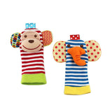 Baby Hand Rattles Toys Animal Socks