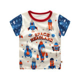 Casual Toddler Sports Clothes Plaid Tee  T Shirts + Shorts
