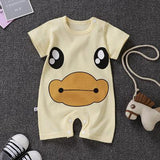 Pink Lovely Cartoon Summer Baby Boy Sets Baby Girl Sets