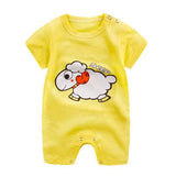 Pink Lovely Cartoon Summer Baby Boy Sets Baby Girl Sets