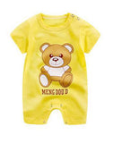 Pink Lovely Cartoon Summer Baby Boy Sets Baby Girl Sets