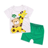 Yellow Plane Summer Baby Boy Sets Baby Girl Sets