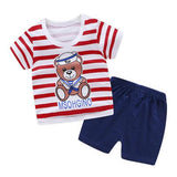 Yellow Plane Summer Baby Boy Sets Baby Girl Sets