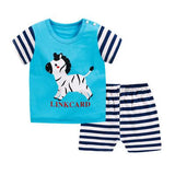Pink Cartoon Summer Baby Boy Sets Baby Girl Sets