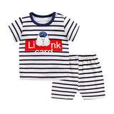Striped Animal Summer Baby Boy Sets Baby Girl