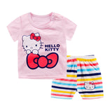 new design kitty Summer Baby Boy Sets Baby Girl