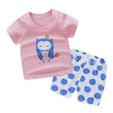 Cartoon Zoo Summer Baby Boy Sets Baby Girl