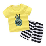 Cartoon Zoo Summer Baby Boy Sets Baby Girl