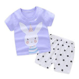 Cartoon Zoo Summer Baby Boy Sets Baby Girl