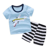 Cartoon Zoo Summer Baby Boy Sets Baby Girl