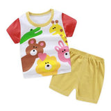 Cartoon Zoo Summer Baby Boy Sets Baby Girl