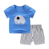 Pink Striped 2019 New Style Summer Sets