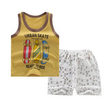 Pure Cotton Rocket Baby Girl Summer Vest Sets