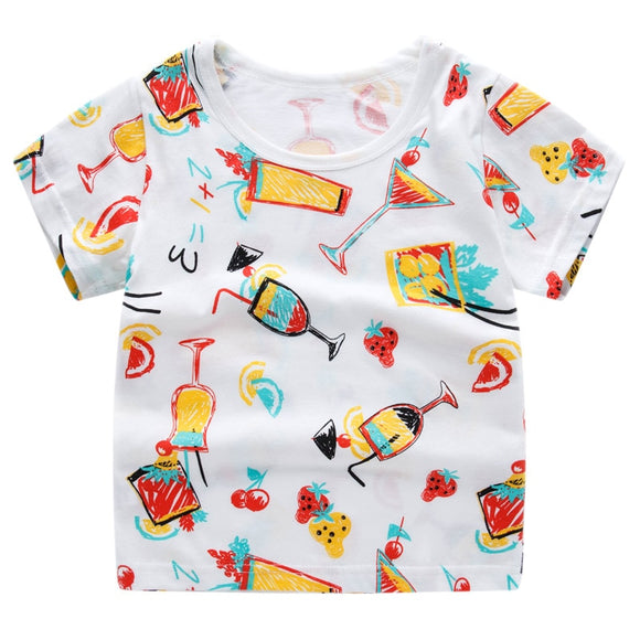 Summer Baby Kids Short Sleeves T-shirts