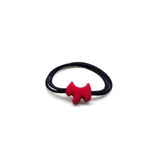 Cute Red Texture Elastic Rubber Hair Bands Girls