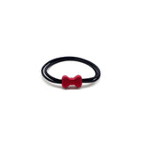 Cute Red Texture Elastic Rubber Hair Bands Girls