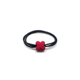 Cute Red Texture Elastic Rubber Hair Bands Girls